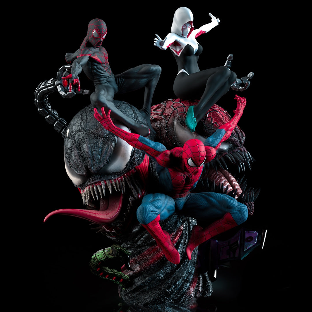Spider-Verse Diorama (75mm to 500mm) - Unassembled/Unpainted/3D Print