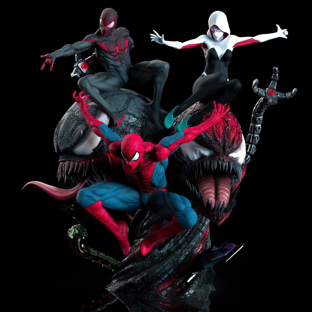 Spider-Verse Diorama (75mm to 500mm) - Unassembled/Unpainted/3D Print