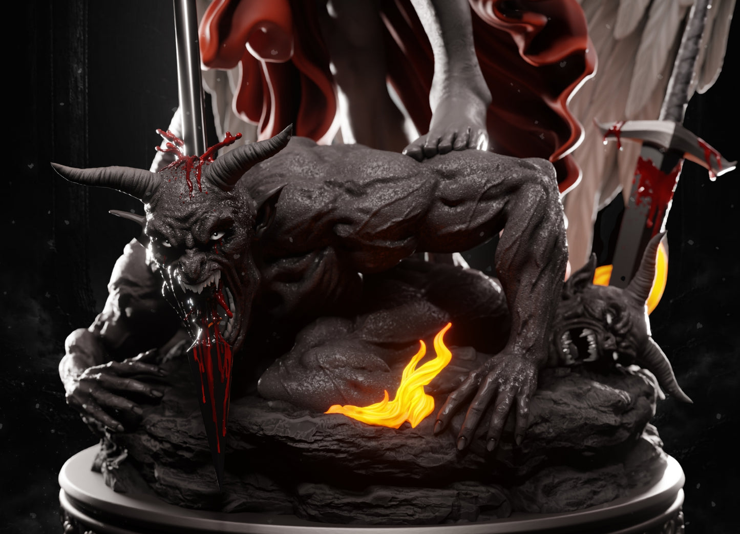 St Michael, The Archangel Sculpture - Saints and Demons