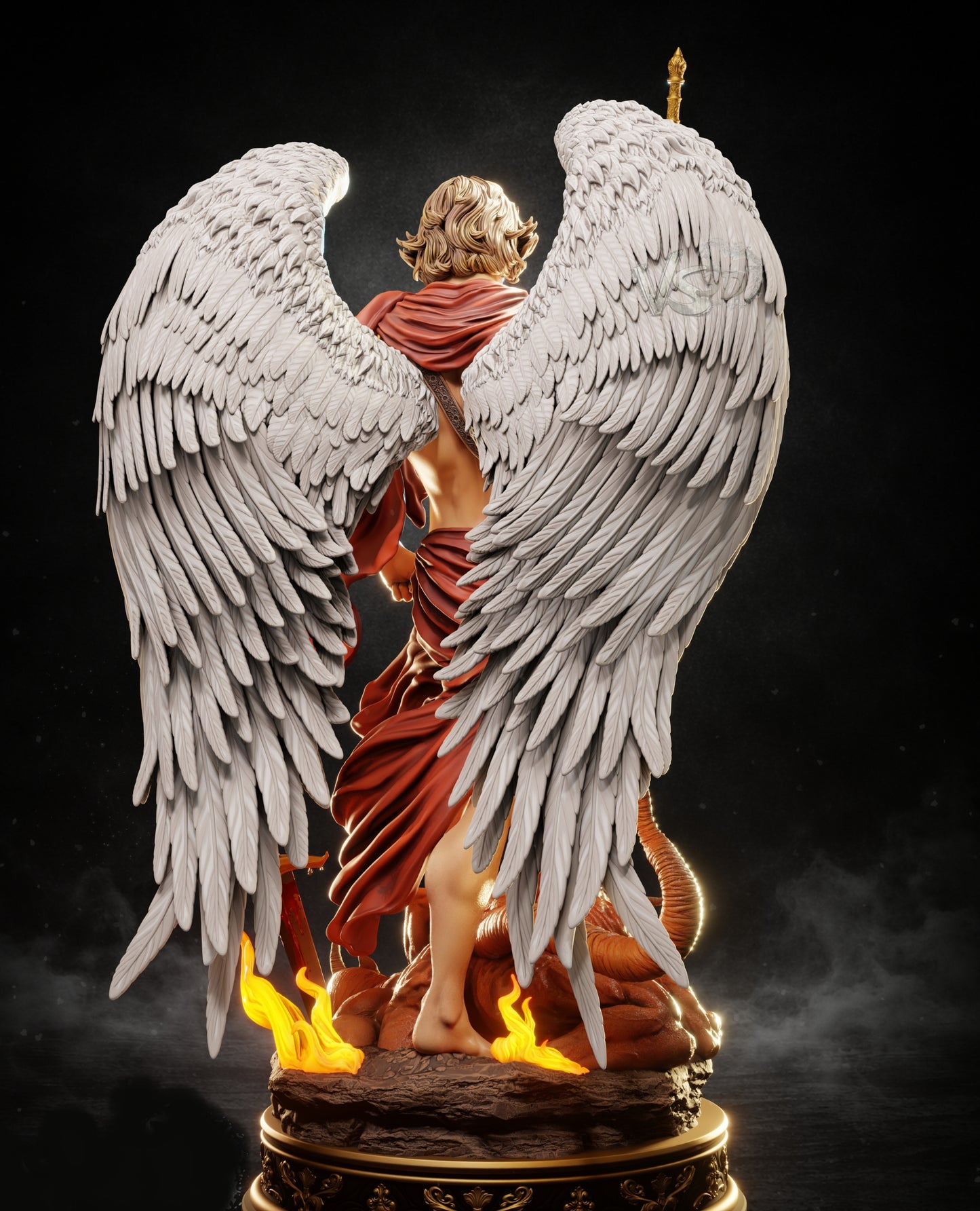 St Michael, The Archangel Sculpture - Saints and Demons