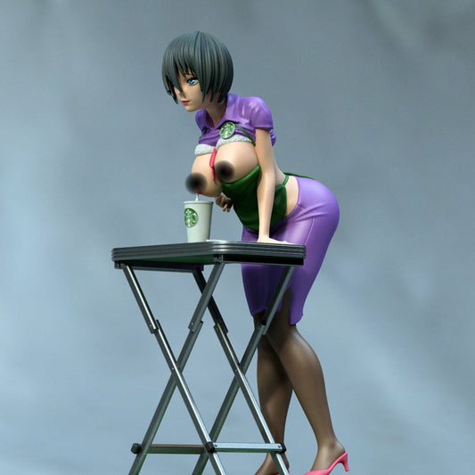 Starbucks NSFW Sculpture (75mm to 500mm) - Unassembled/Unpainted/3D Print