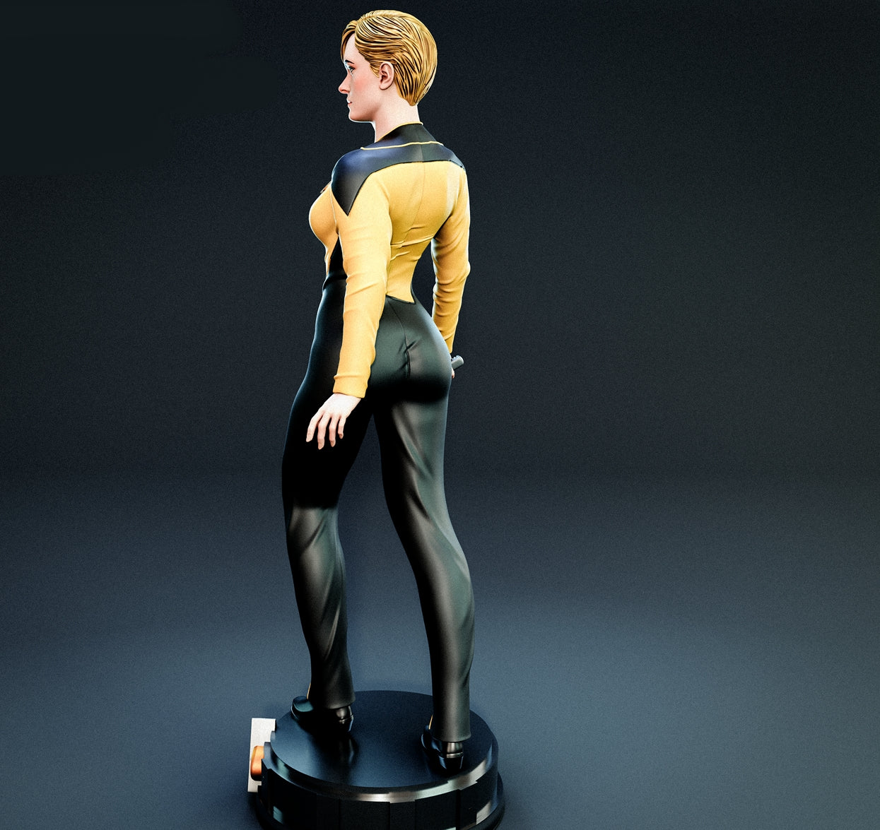 Tasha Yar Sculpture (75mm to 500mm) - Unassembled/Unpainted/3D Print