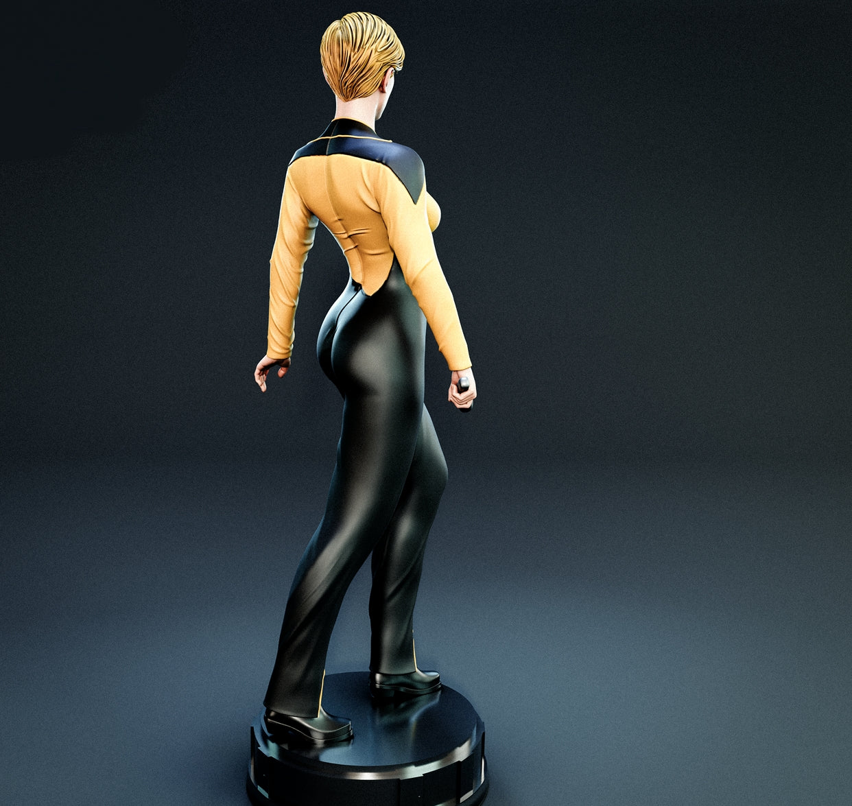 Tasha Yar Sculpture (75mm to 500mm) - Unassembled/Unpainted/3D Print