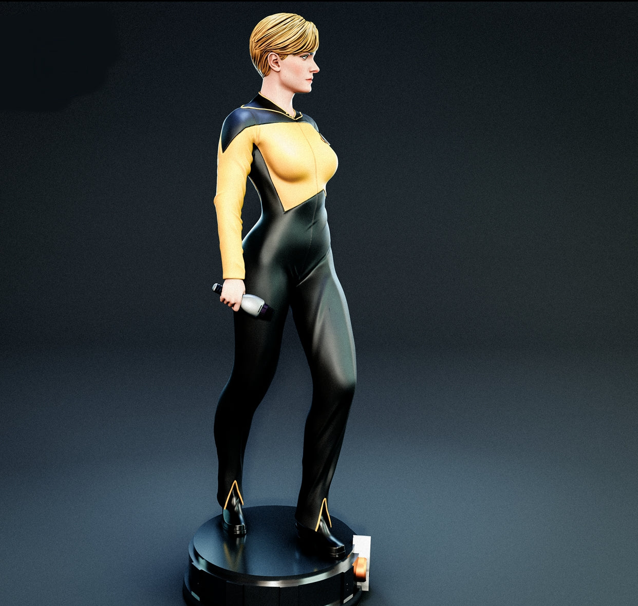 Tasha Yar Sculpture (75mm to 500mm) - Unassembled/Unpainted/3D Print