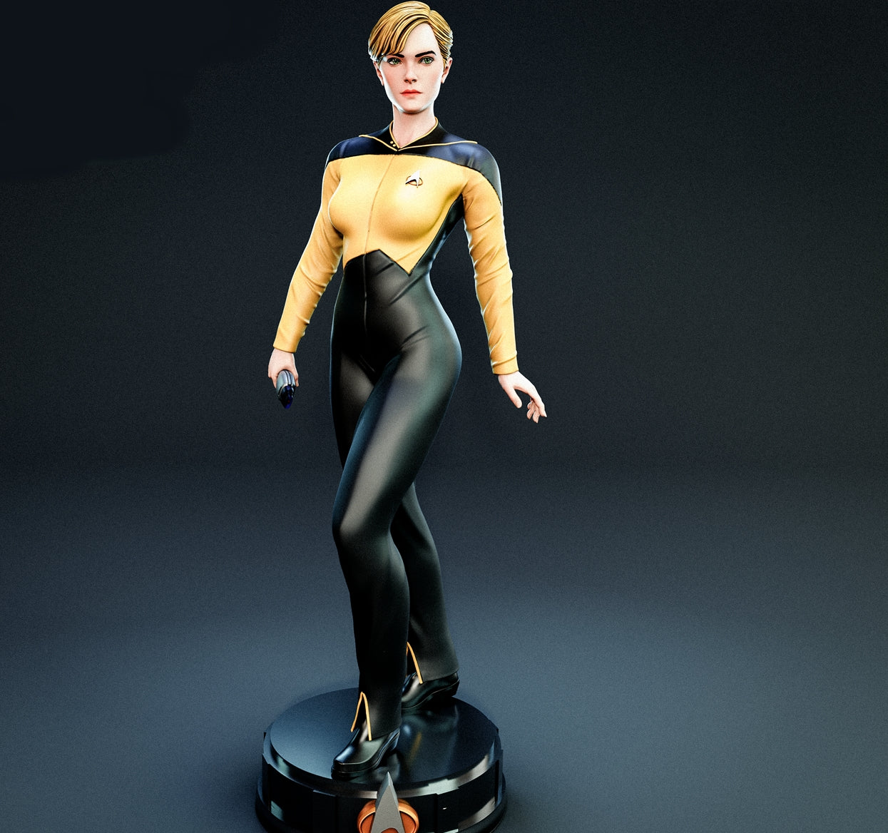 Tasha Yar Sculpture (75mm to 500mm) - Unassembled/Unpainted/3D Print