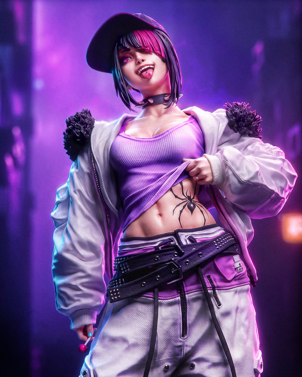 Streetwear Juri Sculpture (75mm to 500mm) - Unassembled/Unpainted/3D Print