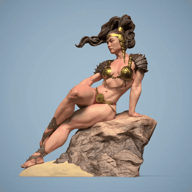 Sunshine Break Sculpture (75mm to 500mm) - Unassembled/Unpainted/3D Print