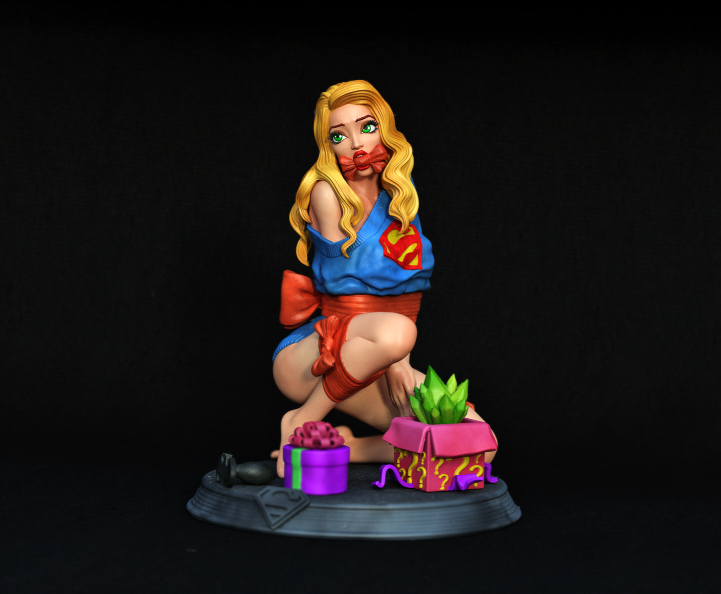 Supergirl SFW/NSFW Sculpture (75mm to 500mm) - Unassembled/Unpainted/3D Print