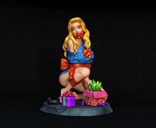 Supergirl SFW/NSFW Sculpture (75mm to 500mm) - Unassembled/Unpainted/3D Print