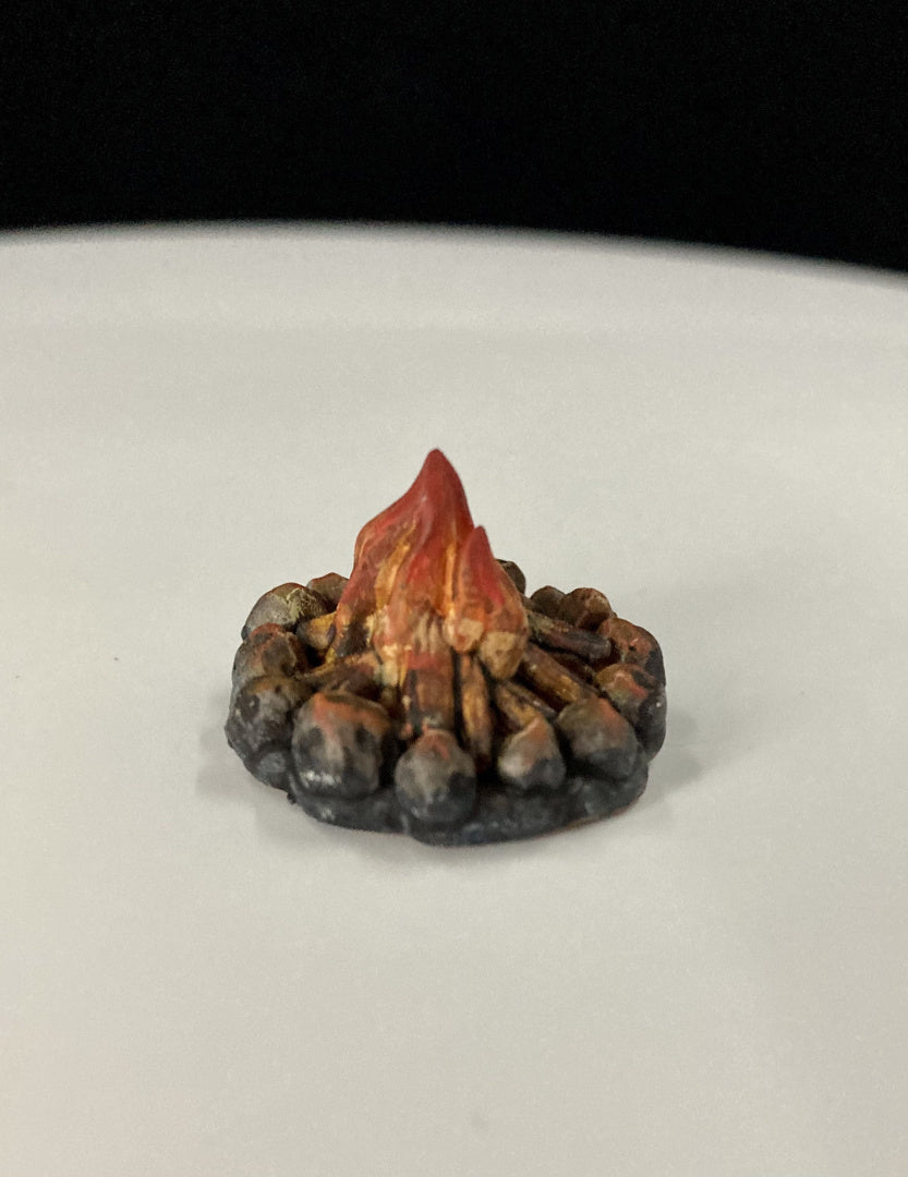 Survival Tent Campfire - Terrain - Scatter Terrain - RPG Miniatures - by Cursed Forge - Tabletop RPG Miniature - Roleplaying 3D Printed Fantasy Mini