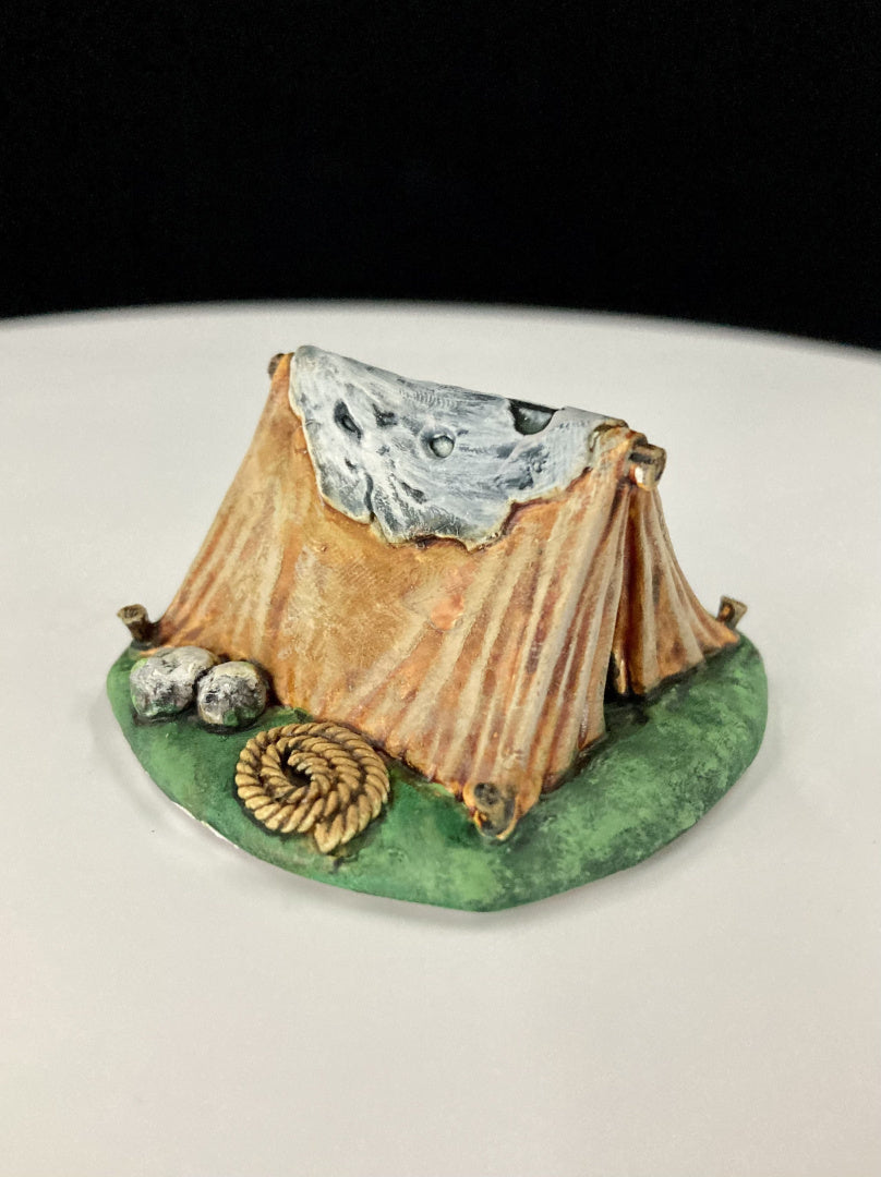 Survival Tent Campfire - Terrain - Scatter Terrain - RPG Miniatures - by Cursed Forge - Tabletop RPG Miniature - Roleplaying 3D Printed Fantasy Mini