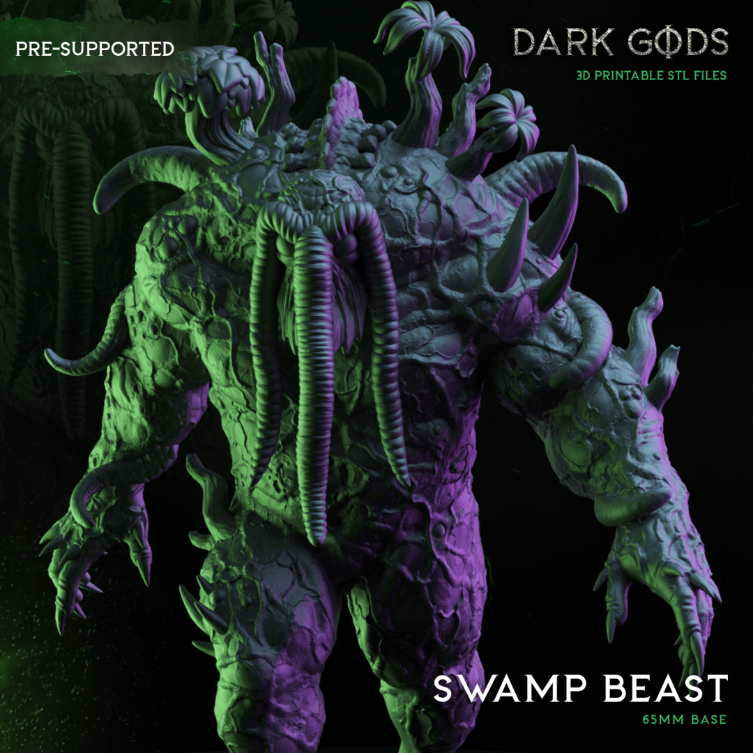 Swamp Beast - by Dark Gods- Tabletop RPG Miniature - Roleplaying 3D Printed Fantasy Mini