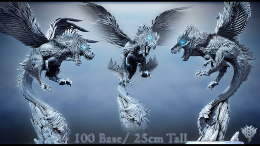 T-Rex in Flight - Dungeons and Dragons - by Mini Monster Mayhem- Tabletop RPG Miniature - Roleplaying 3D Printed Fantasy Mini