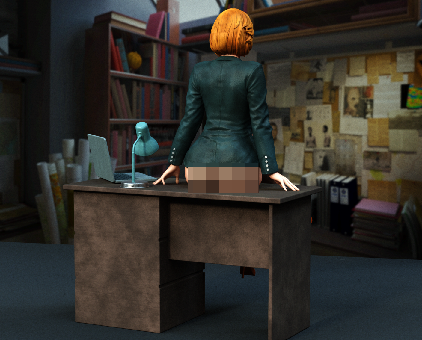 Dana Scully NSFW Sculpture (75mm to 500mm) - Unassembled/Unpainted/3D Print