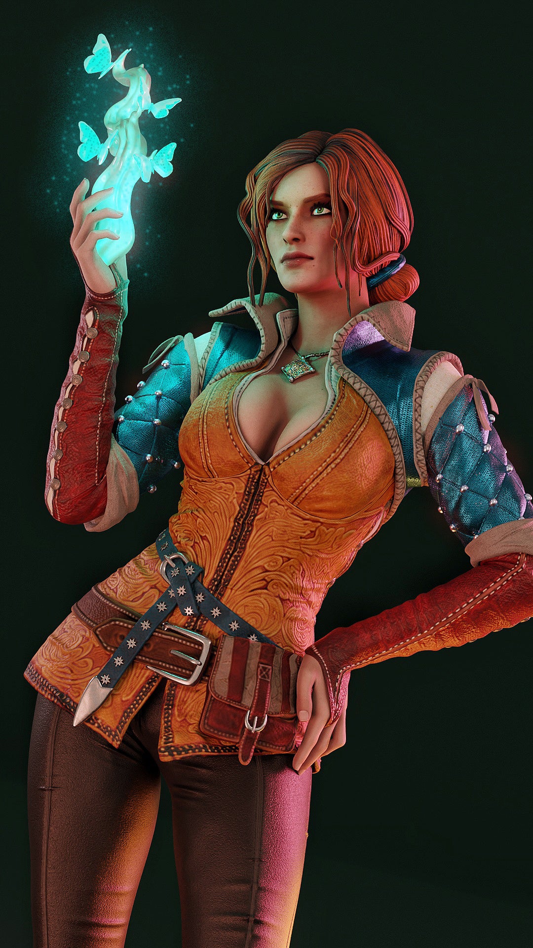 Triss Merigold Sculpture (75mm to 500mm) - Unassembled/Unpainted/3D Print
