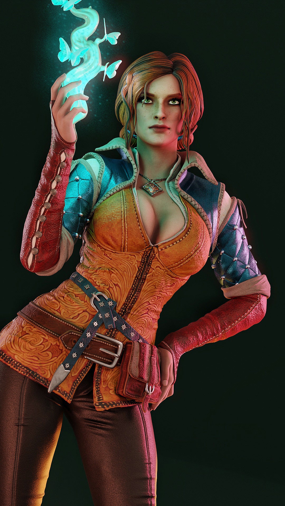 Triss Merigold Sculpture (75mm to 500mm) - Unassembled/Unpainted/3D Print