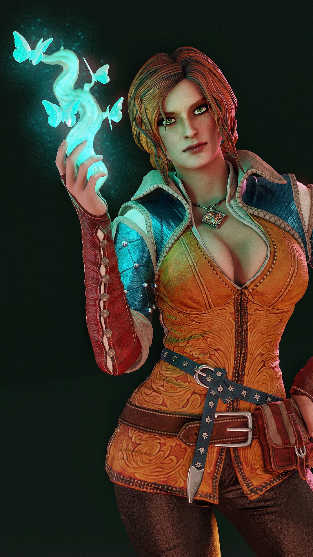 Triss Merigold Sculpture (75mm to 500mm) - Unassembled/Unpainted/3D Print