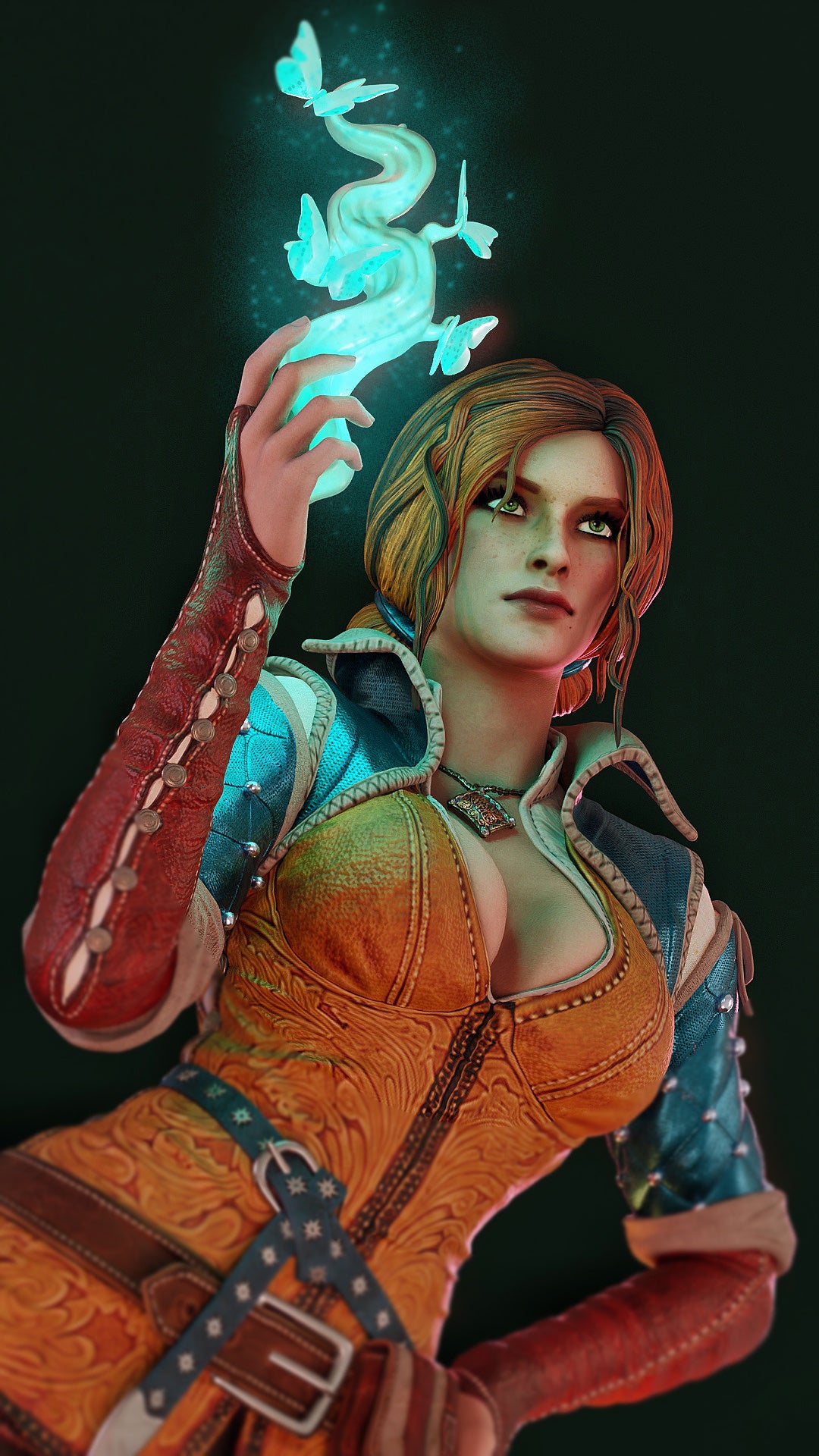 Triss Merigold Sculpture (75mm to 500mm) - Unassembled/Unpainted/3D Print