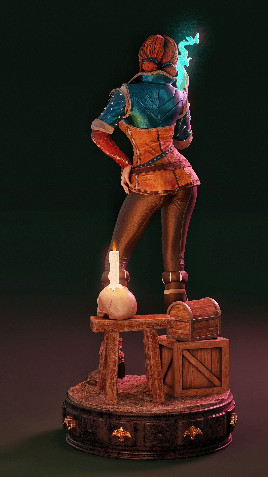 Triss Merigold Sculpture (75mm to 500mm) - Unassembled/Unpainted/3D Print