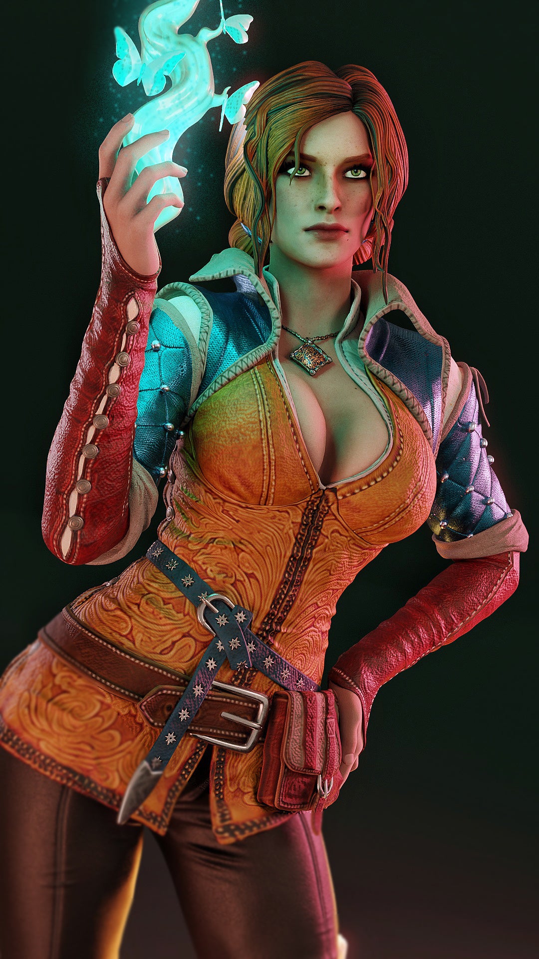 Triss Merigold Sculpture (75mm to 500mm) - Unassembled/Unpainted/3D Print