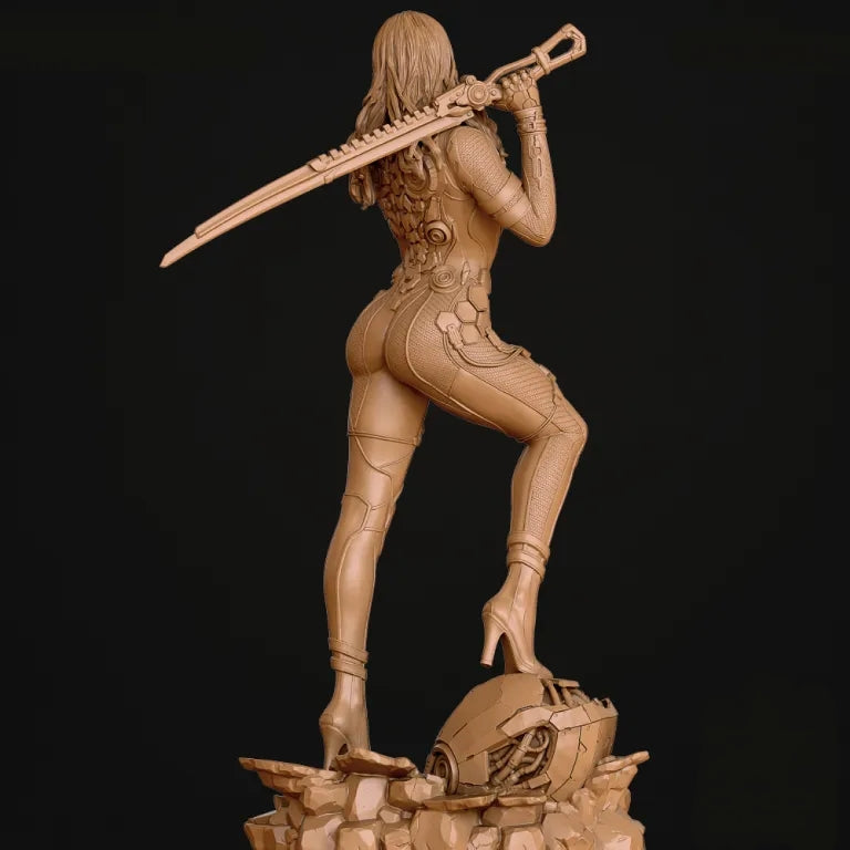 Tachy NSFW Sculpture (75mm to 500mm) - Unassembled/Unpainted/3D Print