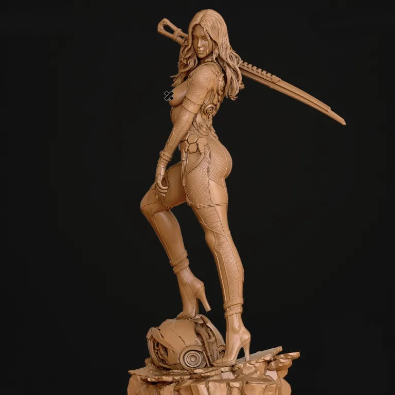 Tachy NSFW Sculpture (75mm to 500mm) - Unassembled/Unpainted/3D Print