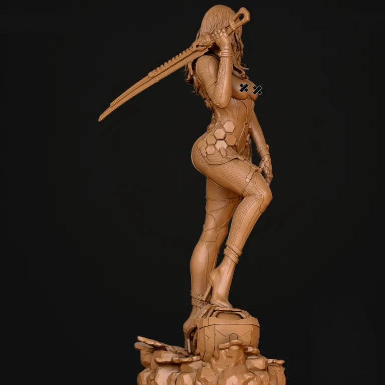 Tachy NSFW Sculpture (75mm to 500mm) - Unassembled/Unpainted/3D Print