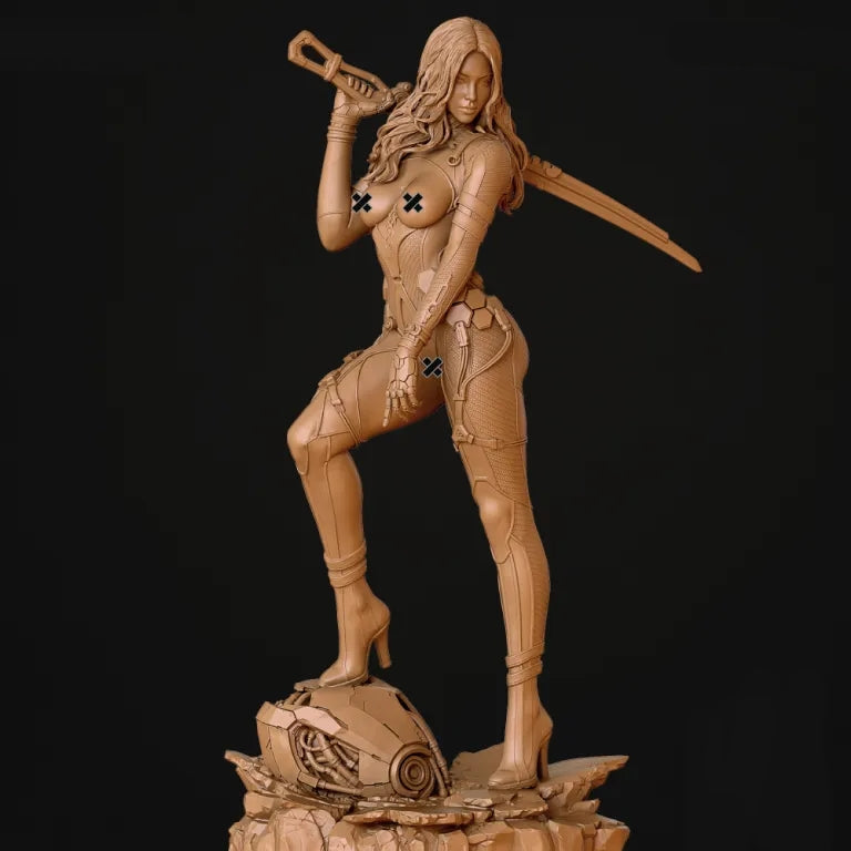 Tachy NSFW Sculpture (75mm to 500mm) - Unassembled/Unpainted/3D Print