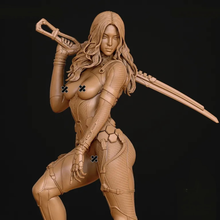 Tachy NSFW Sculpture (75mm to 500mm) - Unassembled/Unpainted/3D Print