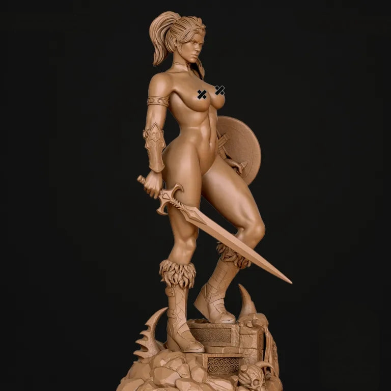 Teela NSFW Sculpture (75mm - 500mm) - Tabletop RPG Miniature - Roleplaying 3D Printed Fantasy Mini