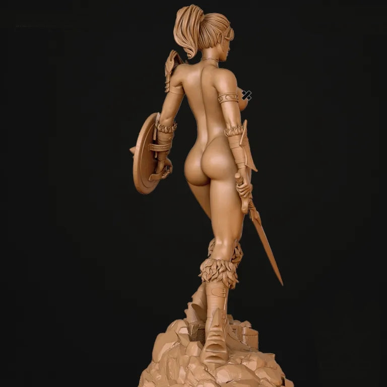 Teela NSFW Sculpture (75mm - 500mm) - Tabletop RPG Miniature - Roleplaying 3D Printed Fantasy Mini