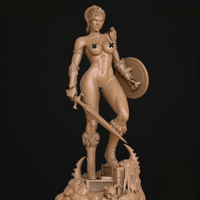 Teela NSFW Sculpture (75mm - 500mm) - Tabletop RPG Miniature - Roleplaying 3D Printed Fantasy Mini