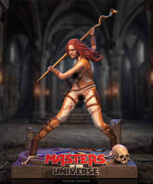 Teela NSFW Sculpture (75mm to 500mm) - Unassembled/Unpainted/3D Print