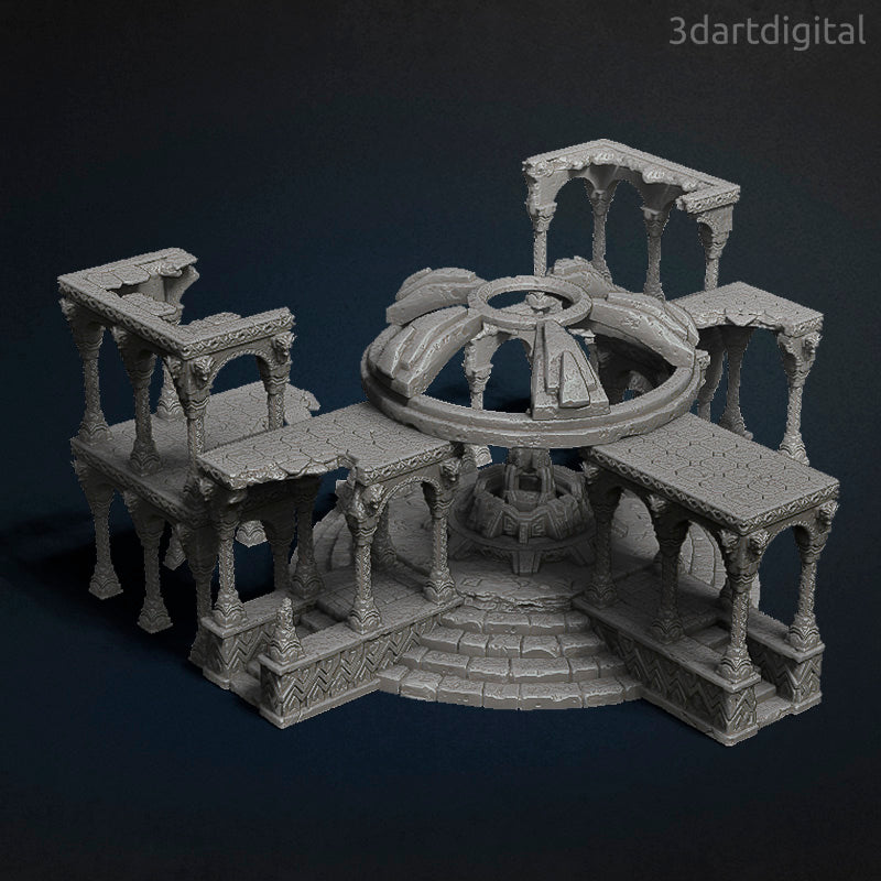 Temple of Puffnathrax - Terrain - by 3dartDigital - Tabletop RPG Miniature - Roleplaying 3D Printed Fantasy Mini