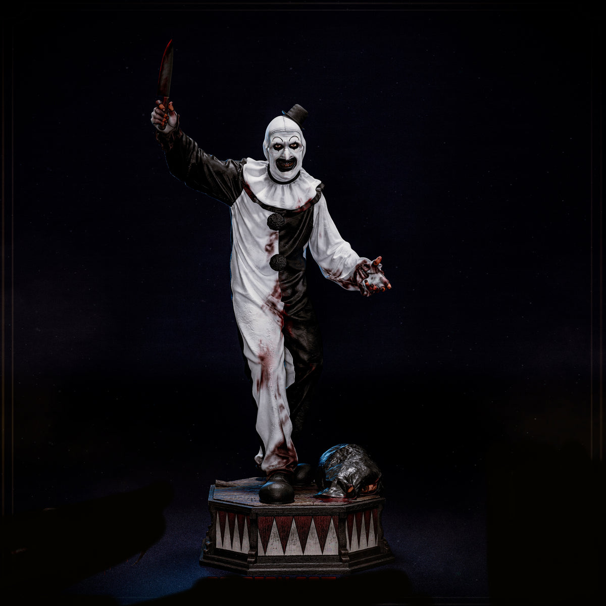"The Terrifier" Art The Clown Sculpture (75mm to 500mm) - Unassembled/Unpainted/3D Print