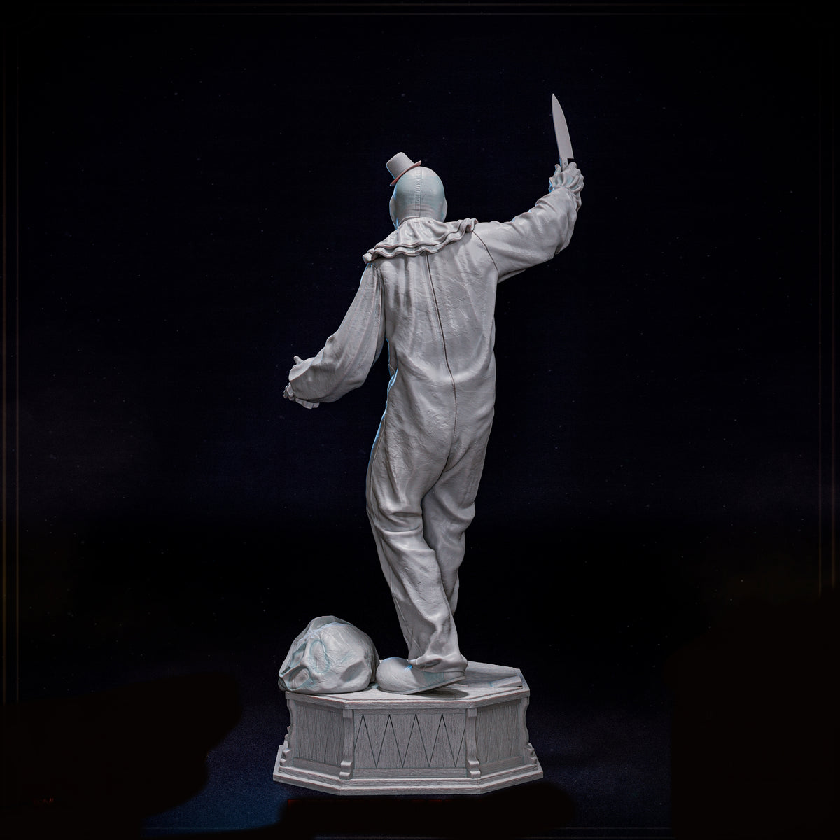 "The Terrifier" Art The Clown Sculpture (75mm to 500mm) - Unassembled/Unpainted/3D Print
