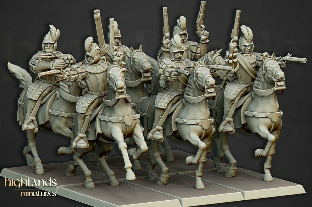 The Black Riders - The Empire - by Highland Miniatures- Tabletop RPG Miniature - Roleplaying 3D Printed Fantasy Mini