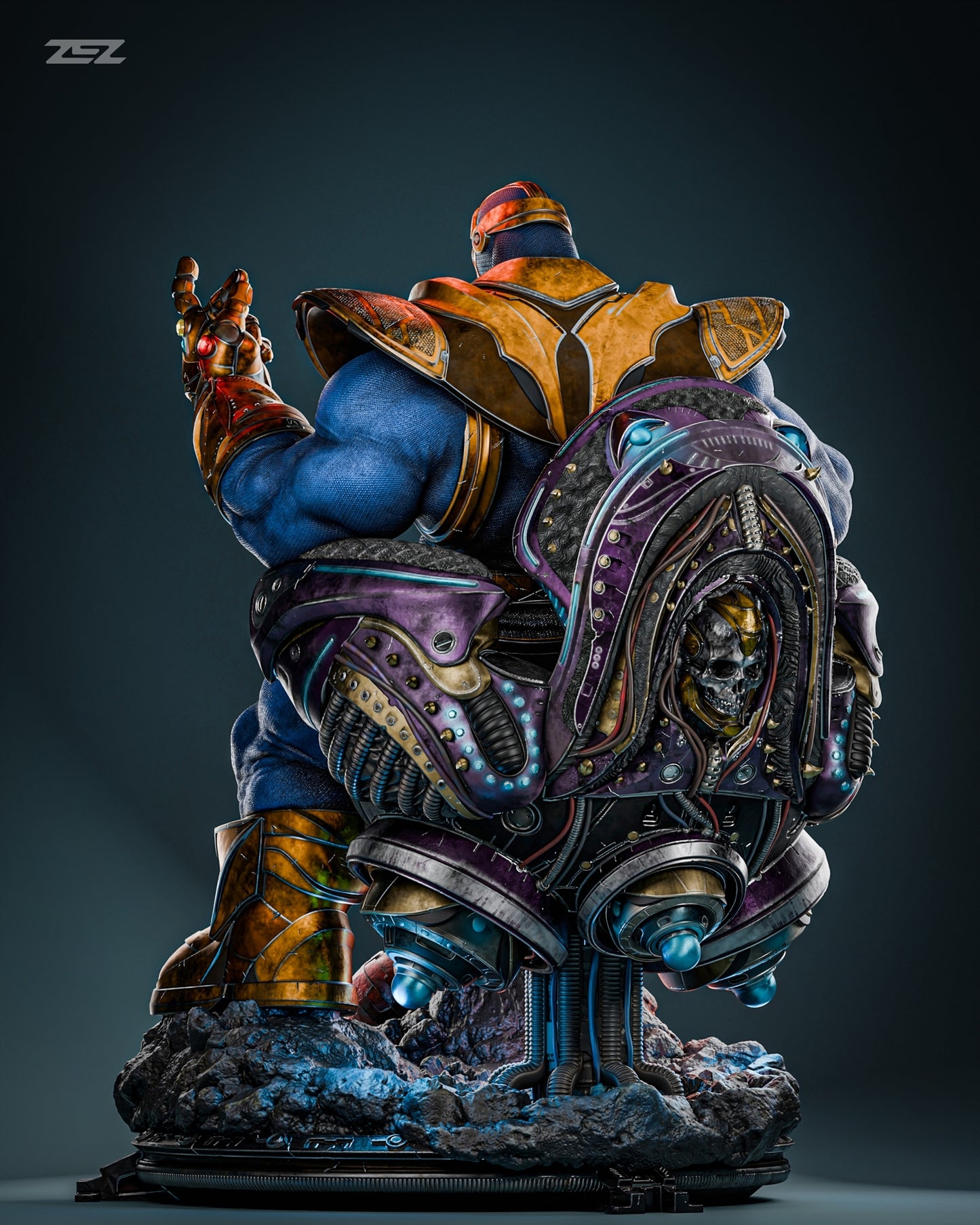 Thanos - The Conqueror of Worlds Sculpt - by ZEZ Studios - Tabletop RPG Miniature - Roleplaying 3D Printed Fantasy Mini