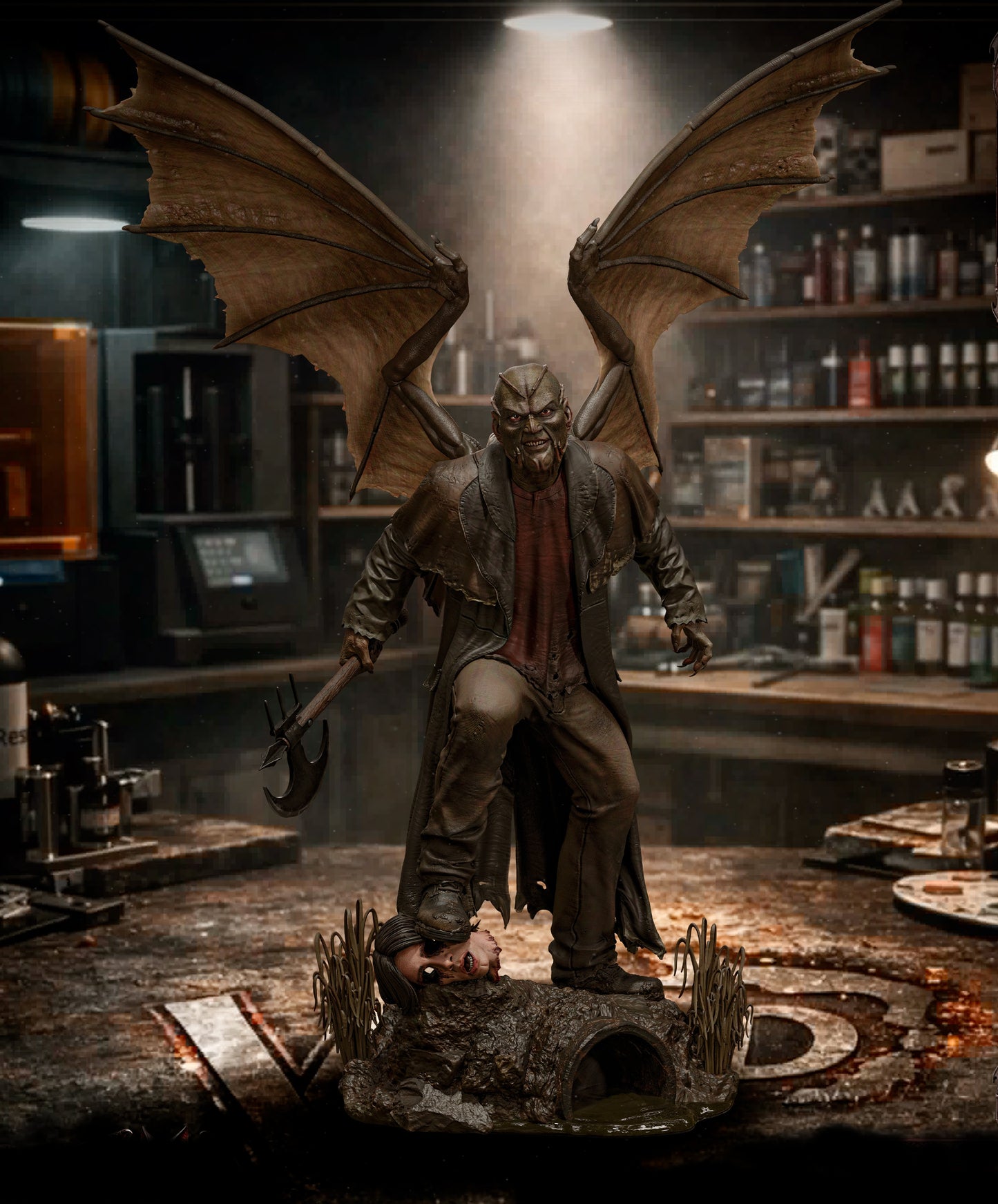 The Creeper from Jeepers Creepers Sculpture (75mm to 500mm) - Unassembled/Unpainted/3D Print