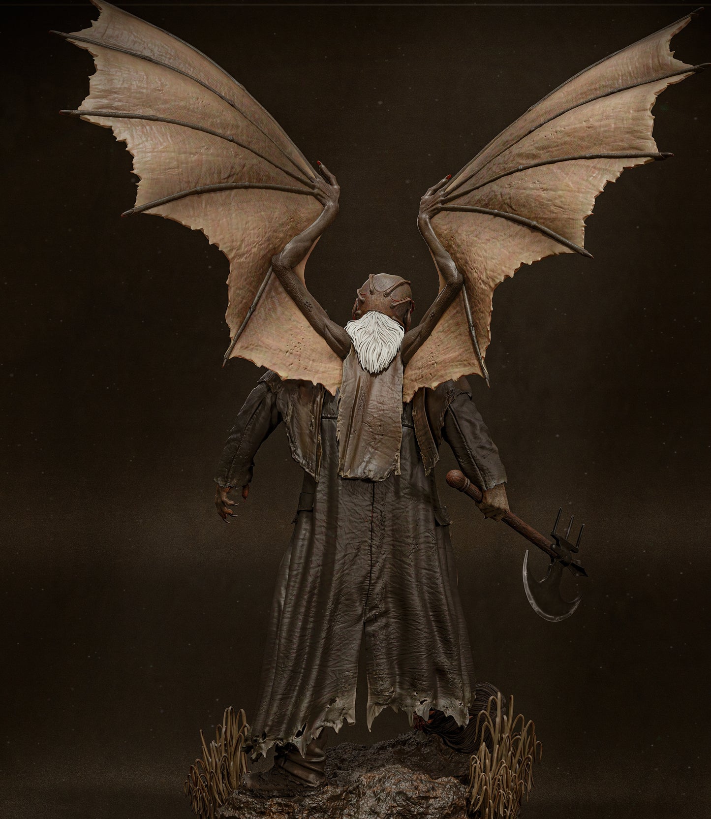 The Creeper from Jeepers Creepers Sculpture (75mm to 500mm) - Unassembled/Unpainted/3D Print