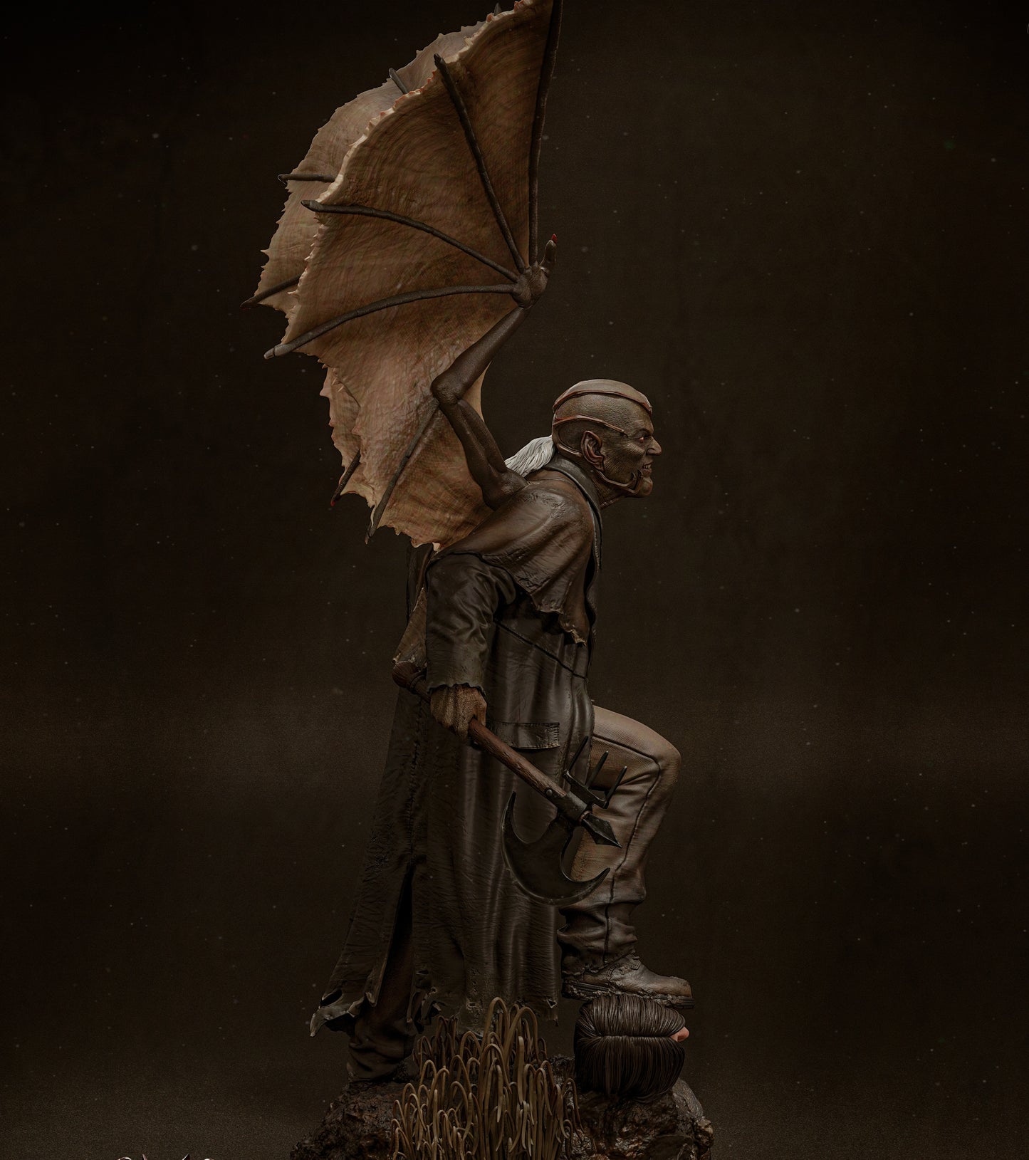 The Creeper from Jeepers Creepers Sculpture (75mm to 500mm) - Unassembled/Unpainted/3D Print