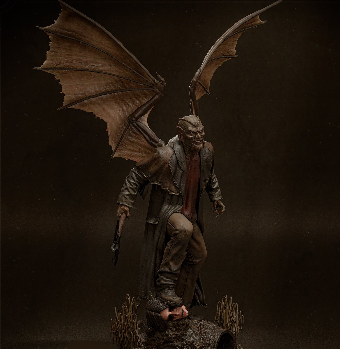 The Creeper from Jeepers Creepers Sculpture (75mm to 500mm) - Unassembled/Unpainted/3D Print