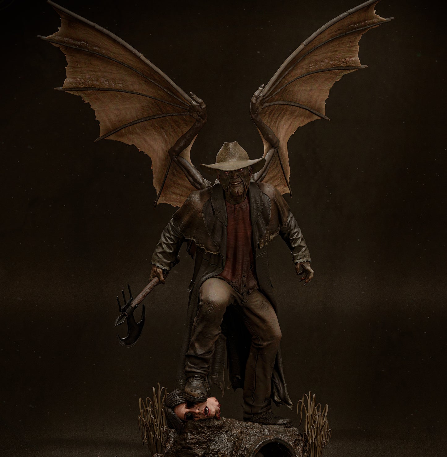 The Creeper from Jeepers Creepers Sculpture (75mm to 500mm) - Unassembled/Unpainted/3D Print