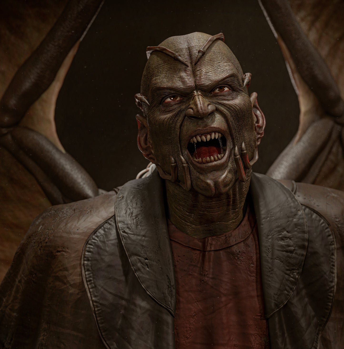 The Creeper from Jeepers Creepers Sculpture (75mm to 500mm) - Unassembled/Unpainted/3D Print