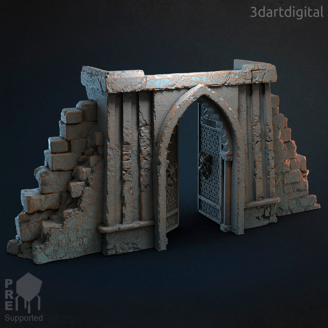 The Gates of Suchtin - Scatter Terrain - by 3dartDigital - Tabletop RPG Miniature - Roleplaying 3D Printed Fantasy Mini