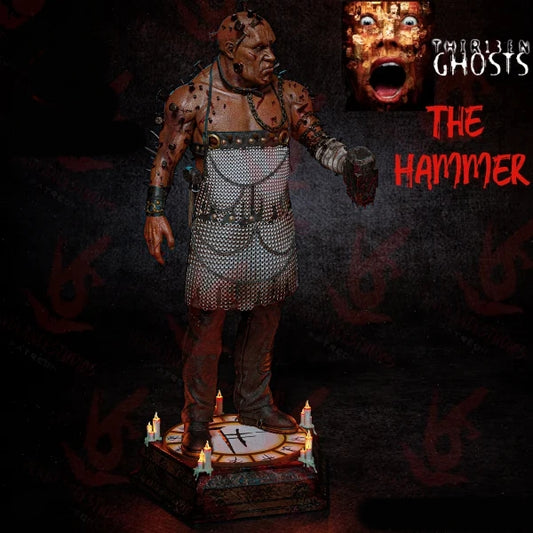 The 13th Ghost, The Hammer Sculpture (75mm to 500mm) - Unassembled/Unpainted/3D Print