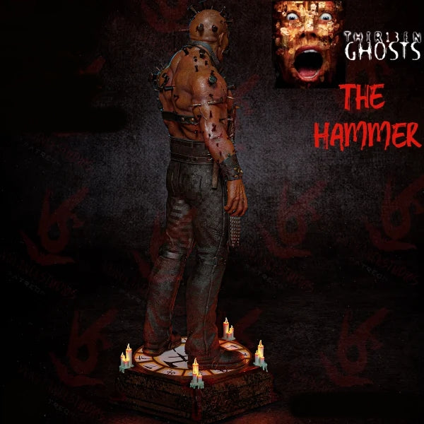The 13th Ghost, The Hammer Sculpture (75mm to 500mm) - Unassembled/Unpainted/3D Print