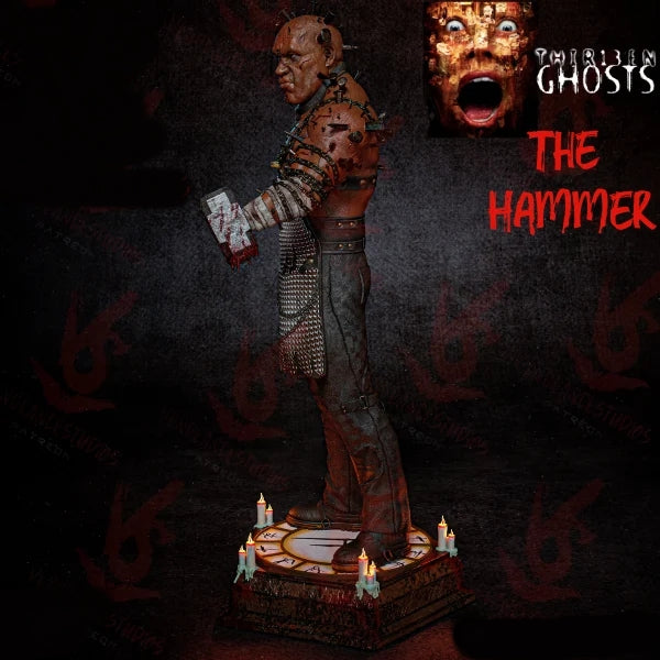The 13th Ghost, The Hammer Sculpture (75mm to 500mm) - Unassembled/Unpainted/3D Print