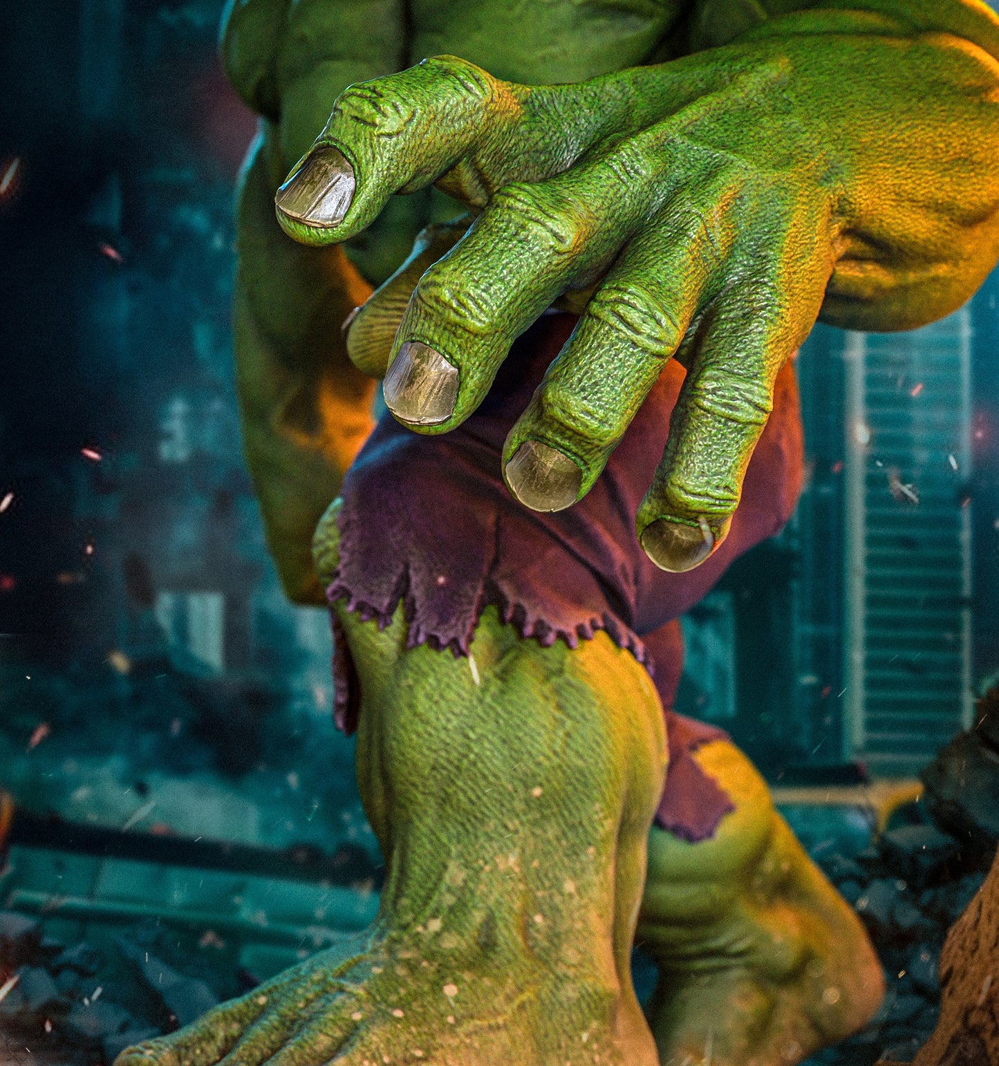 HULK Sculpture (75mm to 500mm) - Unassembled/Unpainted/3D Print