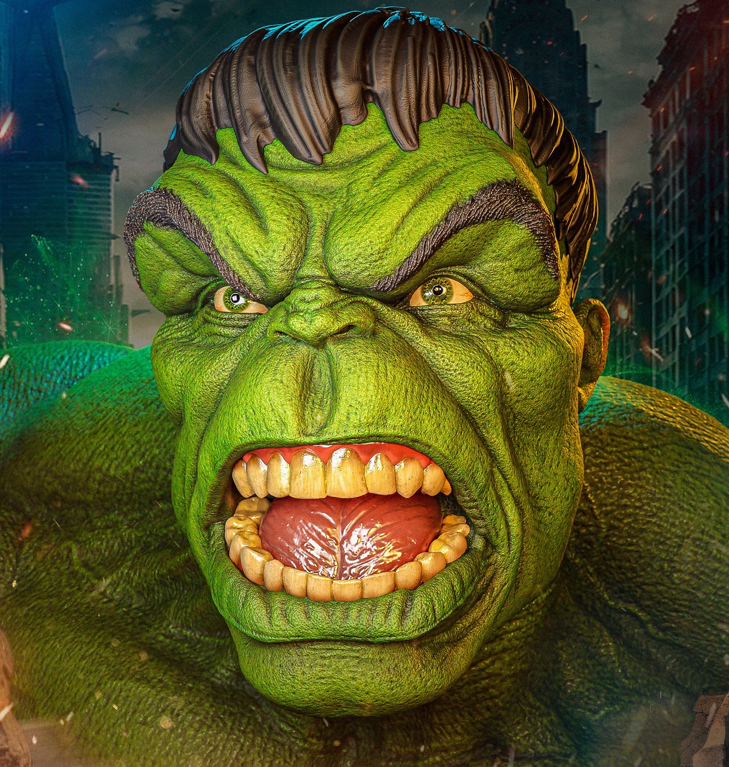HULK Sculpture (75mm to 500mm) - Unassembled/Unpainted/3D Print